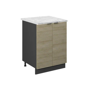 Køkkenskab Fame-Line Panel i eg 60 cm , BP Marmor Vicco