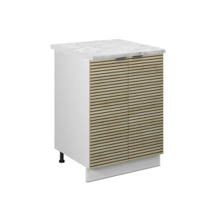 Køkkenskab Fame-Line Panel i eg 60 cm , BP Marmor Vicco