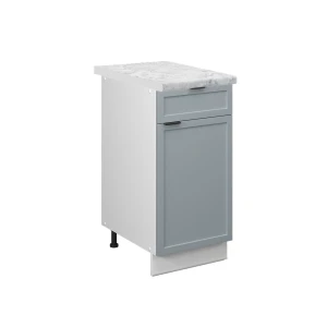 Meuble cuisine Fame-Line Bleu clair-gris 40cm , PT Marbre Vicco