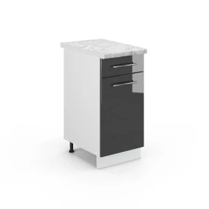 Köksunderskåp Fame-Line Antracit högblank 40 cm , AP Marble Vicco