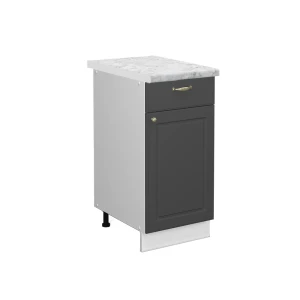 Køkkenskab Fame-Line Antracit-guld 40 cm , BP Marmor Vicco