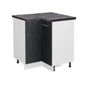 Hjørneskab R-Line Sort beton 75.6 cm BP Antracit Vicco