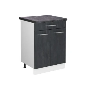 Køkkenskab R-Line Sort beton 60 cm BP Antracit Vicco