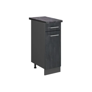 Køkkenskab R-Line Sort beton 30 cm BP Antracit Vicco