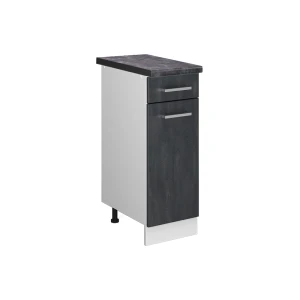 Køkkenskab R-Line Sort beton 30 cm BP Antracit Vicco