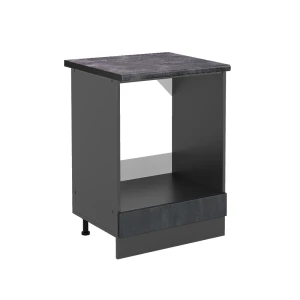 Meuble pour four R-Line Béton noir 60cm PT Anthracite Vicco