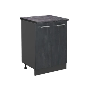 Køkkenskab R-Line Sort beton 60 cm BP Antracit Vicco