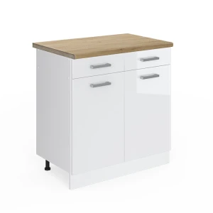 Køkkenskab R-Line Hvid højglans 80 cm BP Eg Vicco
