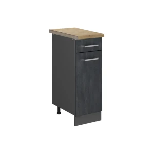 Køkkenskab R-Line Sort beton 30 cm BP Eg Vicco