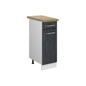 Køkkenskab R-Line Sort beton 30 cm BP Eg Vicco