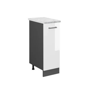Apotekerskab R-Line Hvid højglans 30 cm BP Marmor Vicco