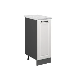Apotekerskab R-Line Hvid landhus 30 cm BP Marmor Vicco