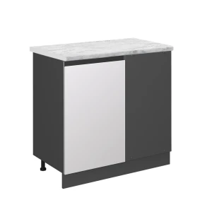Hjørneskab R-Line Hvid 86 cm BP Marmor Vicco
