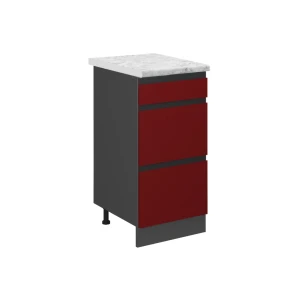 Køkkenskab R-Line Rød 40 cm BP Marmor Vicco