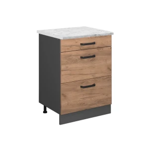 Køkkenskab R-Line Gold power oak 60 cm BP Marmor Vicco