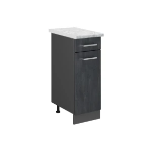 Køkkenskab R-Line Sort beton 30 cm BP Marmor Vicco