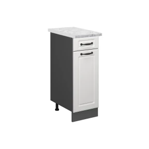 Køkkenskab R-Line Hvid landhus 30 cm BP Marmor Vicco