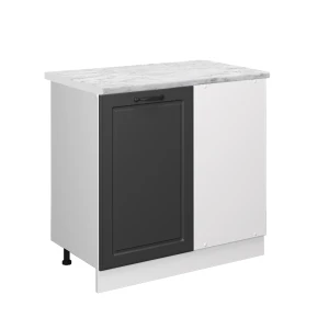 Hjørneskab R-Line Antracit landhus 86 cm BP Marmor Vicco