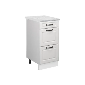 Køkkenskab R-Line Hvid landhus 40 cm BP Marmor Vicco
