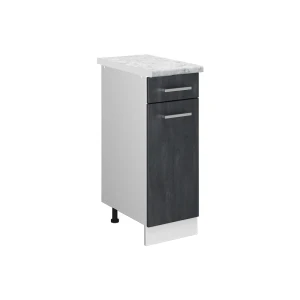 Køkkenskab R-Line Sort beton 30 cm BP Marmor Vicco