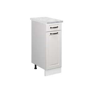 Køkkenskab R-Line Hvid landhus 30 cm BP Marmor Vicco