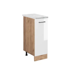 Apotekerskab R-Line Hvid højglans 30 cm BP Marmor Vicco