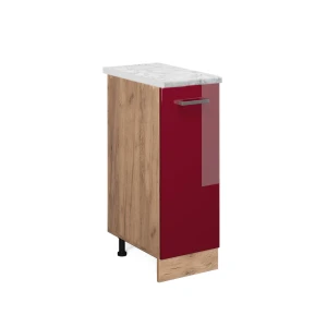 Apotekerskab R-Line Rød højglans 30 cm BP Marmor Vicco