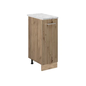 Apotekerskab R-Line Håndværker egetræ 30 cm BP Marmor Vicco