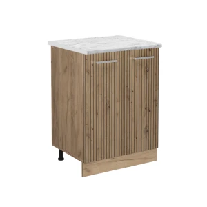 Keuken Base kabinet R-Line Artisanaal eiken 60 cm WB Marmer Vicco
