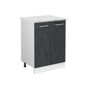 Keittiön alakaappi R-Line Musta betoni 60 cm AP marmoria Vicco