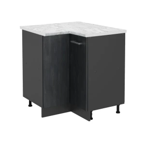 Meuble d'angle R-Line Béton noir 75.6cm PT Marbre Vicco