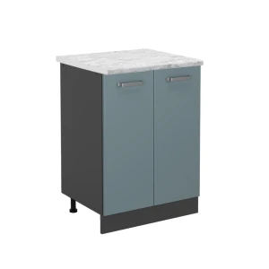 Szafka dolna do kuchni R-Line Niebiesko-szary 60 cm BR Marmur Vicco