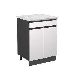 Køkkenskab R-Line Hvid 60 cm AP Marmor Vicco