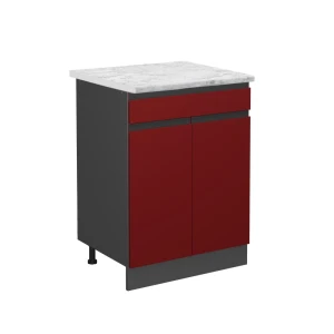 Køkkenskab R-Line Rød 60 cm AP Marmor Vicco