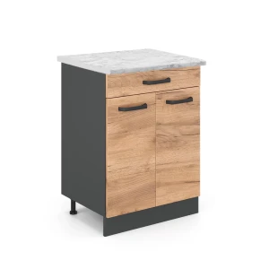 Køkkenskab R-Line Gold power oak 60 cm BP Marmor Vicco