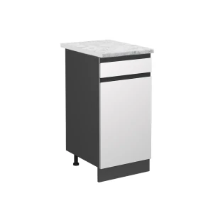 Køkkenskab R-Line Hvid 40 cm BP Marmor Vicco
