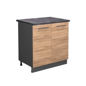 Vaskeskab Fame-Line Gold power oak 80 cm med hylde, BP Antracit Vicco