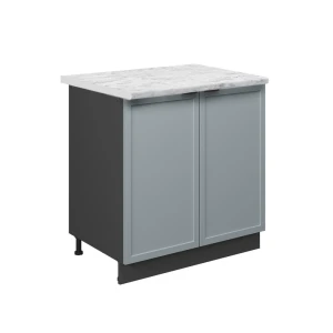 Szafka pod zlew Fame-Line Jasnoniebiesko-szary 80 cm z półką, BP Marmur Vicco