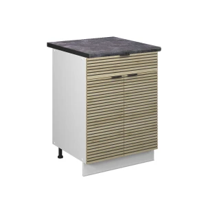 Køkkenskab Fame-Line Panel i eg 60 cm med skuffe, BP Antracit Vicco