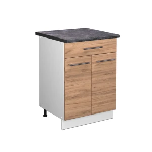 Køkkenskab Fame-Line Gold power oak 60 cm med skuffe, BP Antracit Vicco