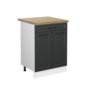 Szafka dolna do kuchni R-Line Antracytowy domek wiejski 60 cm z szufladą, BP Dąb Vicco
