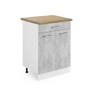 Køkkenskab R-Line Beton 60 cm med skuffe, BP Eg Vicco