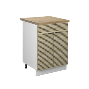 Køkkenskab Fame-Line Panel i eg 60 cm med skuffe, BP Eg Vicco