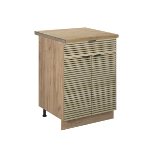 Køkkenskab Fame-Line Panel i eg 60 cm med skuffe, BP Eg Vicco