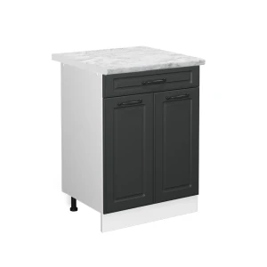 Szafka dolna do kuchni R-Line Antracytowy domek wiejski 60 cm z szufladą, BP Marmur Vicco