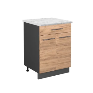Køkkenskab Fame-Line Gold power oak 60 cm med skuffe, BP Marmor Vicco