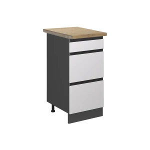 Køkkenskab R-Line Hvid 40 cm med skuffer, BP Eg Vicco