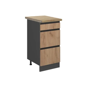 Køkkenskab R-Line Gold power oak 40 cm med skuffer, BP Eg Vicco