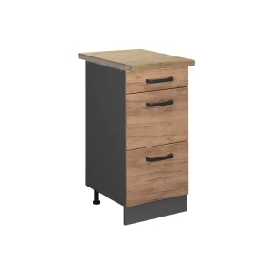 Køkkenskab R-Line Gold power oak 40 cm med skuffer, BP Eg Vicco