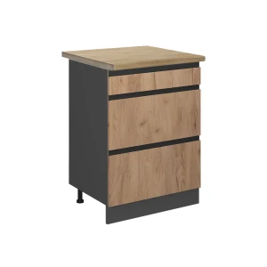 Køkkenskab R-Line Gold power oak 60 cm med skuffer, BP Eg Vicco